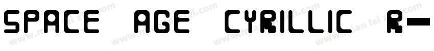 Space Age Cyrillic R字体转换